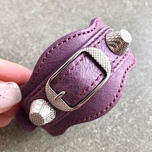 Balenciaga Classic Wrap Leather Bracelet